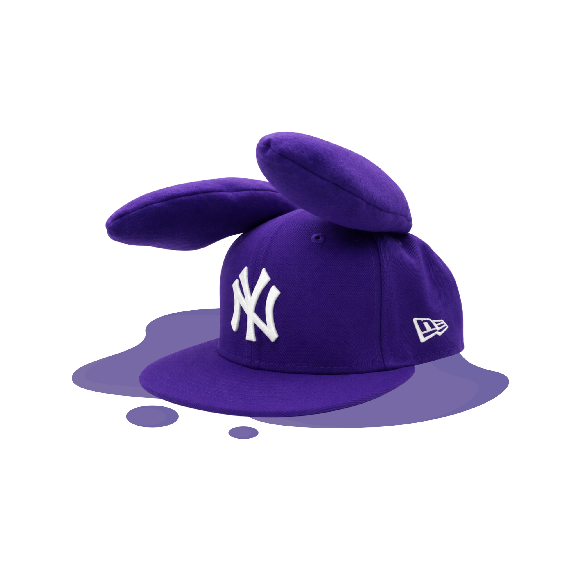 BUNNY EAR HAT - PURPLE