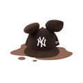 BUNNY EAR HAT - CHOCOLATE