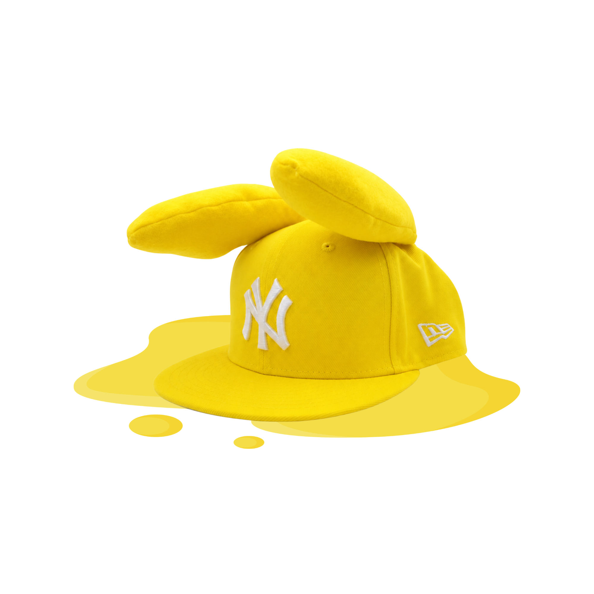 BUNNY EAR HAT - YELLOW