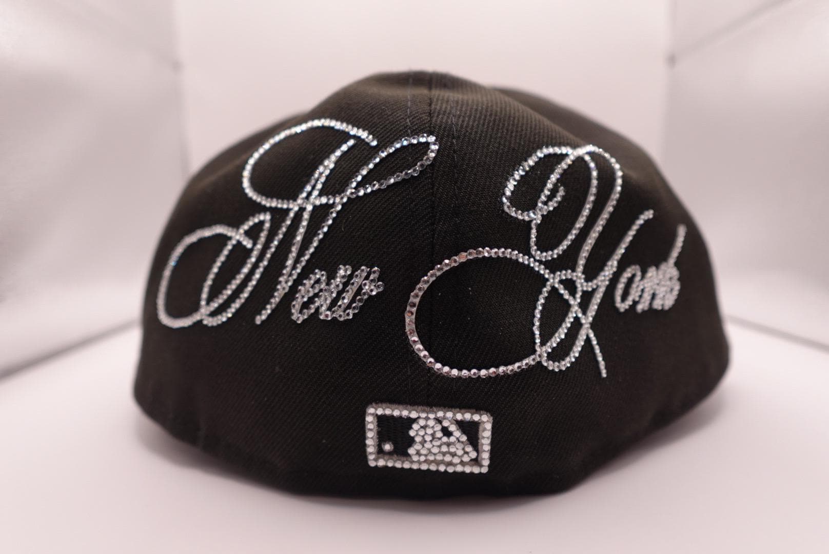 Calligraphy Rhinestone Fitted